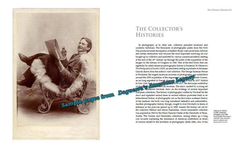 Essay on photography collectors - "Daguerre's American Legacy" American portrait photographs from daguerreotypes to 1900