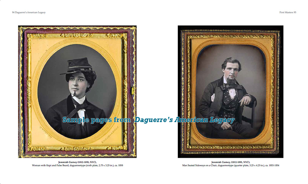 "Daguerre's American Legacy" sample page with daguerreotypes by Jeremiah Gurney